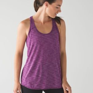 Lululemon Essential Tank Chilled Grape Heathered